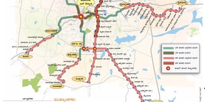 Namma 지하철 2 단계 노선도