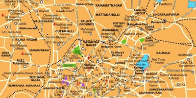 Banglore 관광 장소 지도